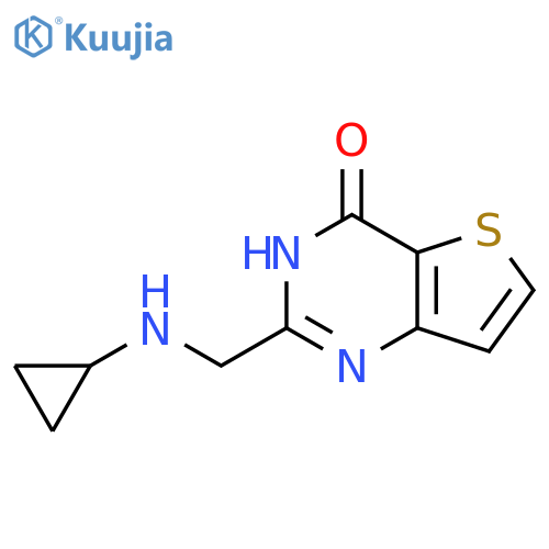 2-(cyclopropylamino)methyl-3H,4H-thieno3,2-dpyrimidin-4-one structure