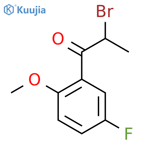 2-Bromo-5'-fluoro-2'-methoxypropiophenone structure