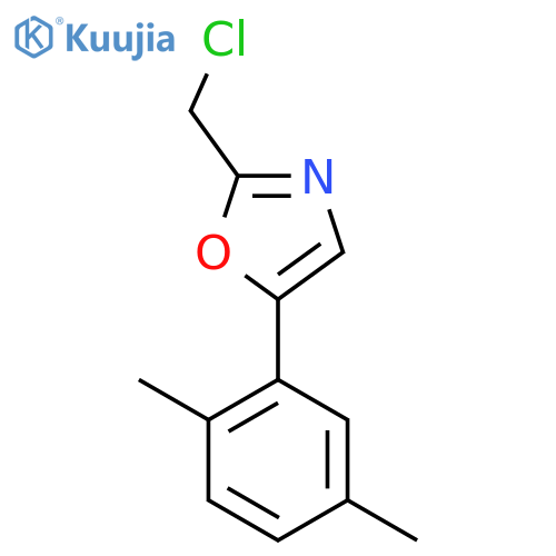 2-(Chloromethyl)-5-(2,5-dimethylphenyl)oxazole structure