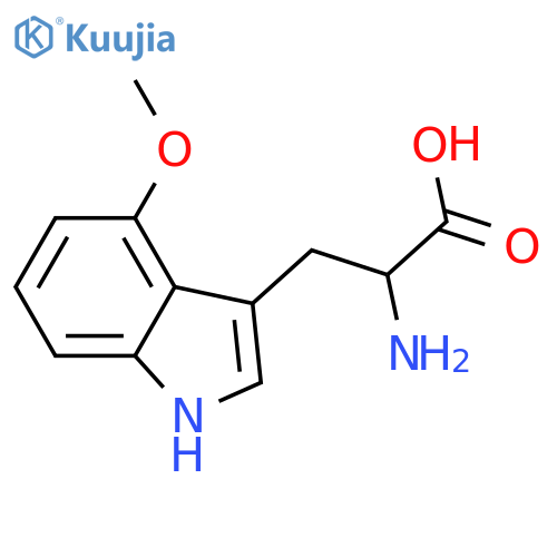 (R)-2-Amino-3-(4-methoxy-1H-indol-3-yl)propanoic acid structure