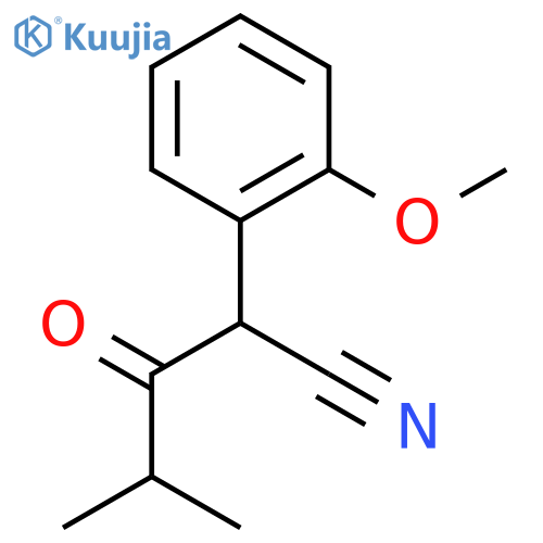 2-(2-Methoxyphenyl)-4-methyl-3-oxopentanenitrile structure