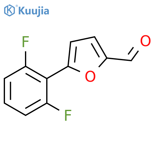 5-(2,6-difluorophenyl)furan-2-carbaldehyde structure