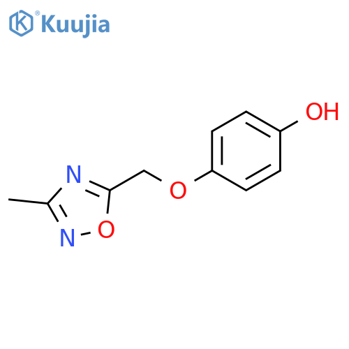 4-(3-Methyl-1,2,4-oxadiazol-5-yl)methoxyphenol structure