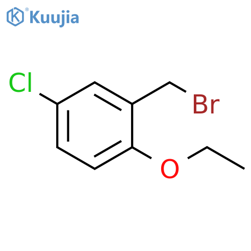 2-(bromomethyl)-4-chloro-1-ethoxybenzene structure