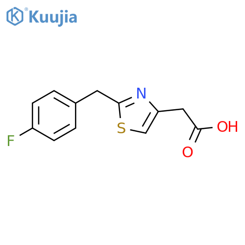 2-{2-(4-Fluorophenyl)methyl-1,3-thiazol-4-yl}acetic Acid structure