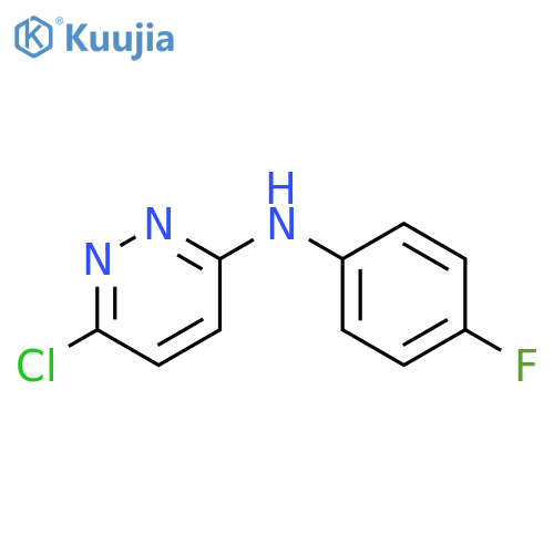6-chloro-N-(4-fluorophenyl)pyridazin-3-amine structure