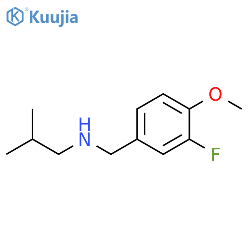 (3-fluoro-4-methoxyphenyl)methyl(2-methylpropyl)amine structure