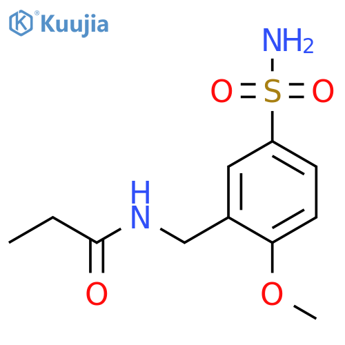 N-(2-Methoxy-5-sulfamoylphenyl)methylpropanamide structure