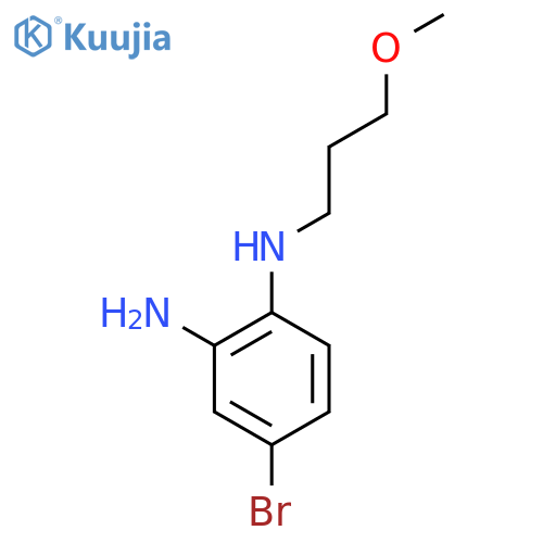 4-bromo-N1-(3-methoxypropyl)benzene-1,2-diamine structure