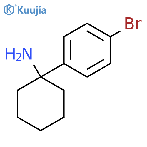 1-(4-bromophenyl)cyclohexan-1-amine structure