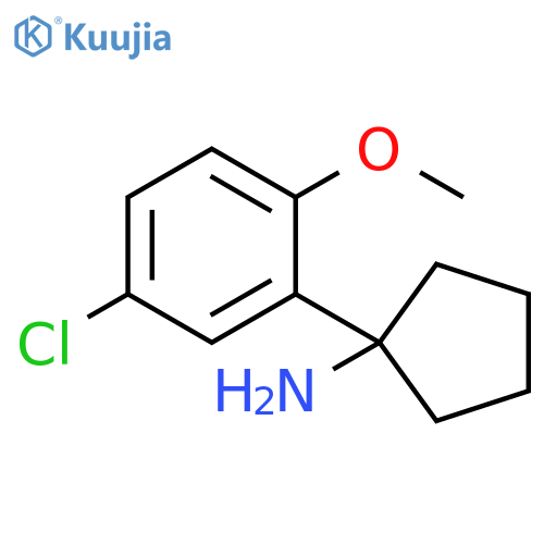 1-(5-chloro-2-methoxyphenyl)cyclopentan-1-amine structure