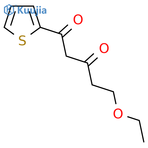 5-ethoxy-1-(thiophen-2-yl)pentane-1,3-dione structure