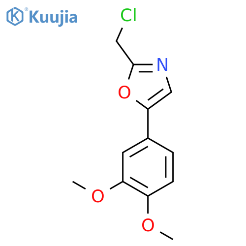 2-(Chloromethyl)-5-(3,4-dimethoxyphenyl)oxazole structure