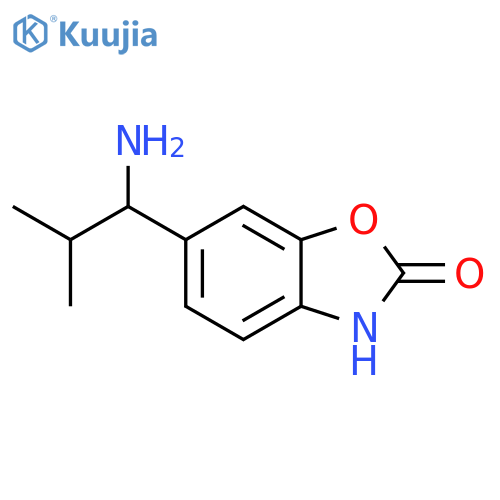 6-(1-amino-2-methylpropyl)-2,3-dihydro-1,3-benzoxazol-2-one structure