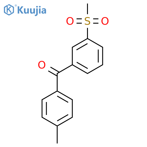 (3-Methanesulfonylphenyl)(4-methylphenyl)methanone structure