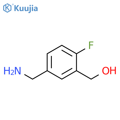 5-(aminomethyl)-2-fluorophenylmethanol structure