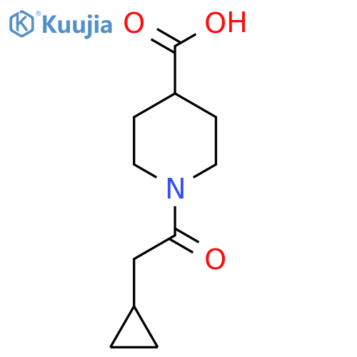 1-(2-Cyclopropylacetyl)piperidine-4-carboxylic acid structure