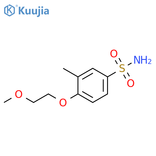 4-(2-methoxyethoxy)-3-methylbenzene-1-sulfonamide structure