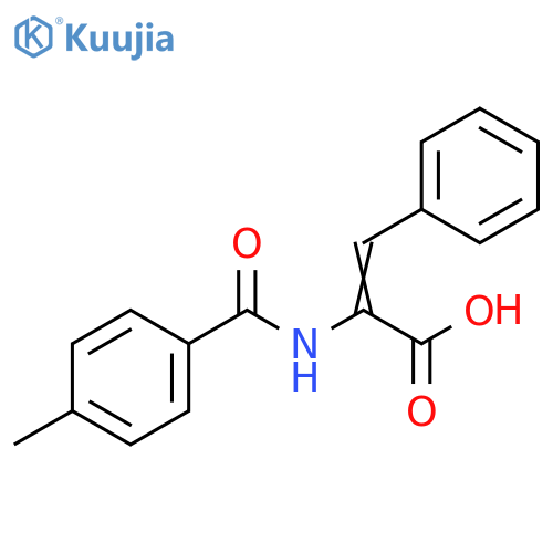 (2E)-2-[(4-METHYLBENZOYL)AMINO]-3-PHENYLACRYLIC ACID structure
