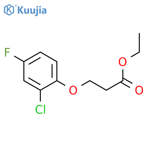 Ethyl 3-(2-chloro-4-fluoro-phenoxy)propanoate structure