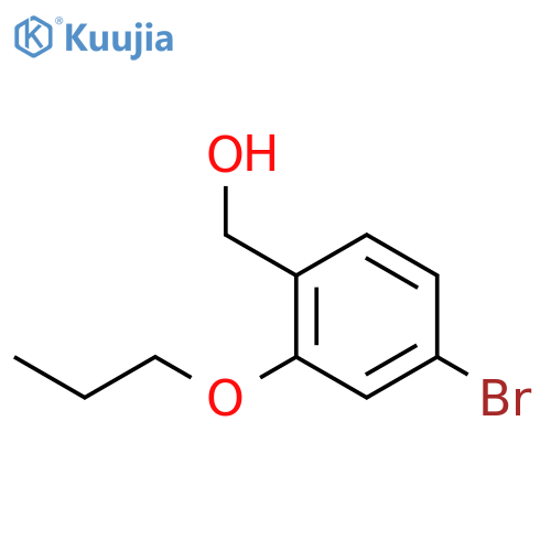 (4-bromo-2-propoxyphenyl)methanol structure