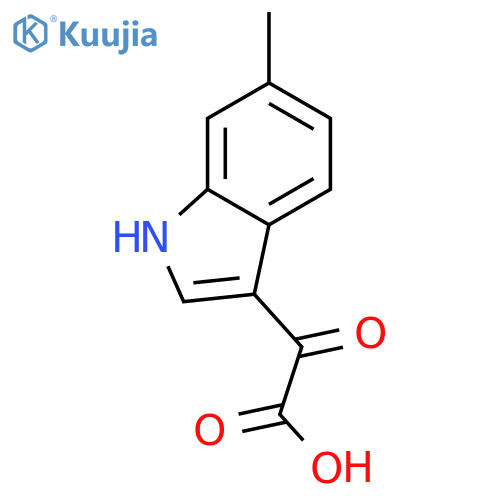 6-methyl-a-oxo-1H-Indole-3-acetic acid structure