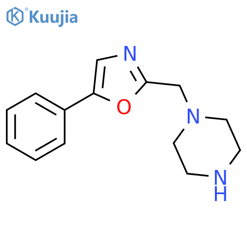 1-(5-Phenyl-1,3-oxazol-2-yl)methylpiperazine structure