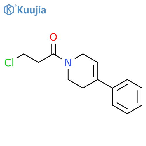 3-chloro-1-(4-phenyl-3,6-dihydropyridin-1(2H)-yl)propan-1-one structure