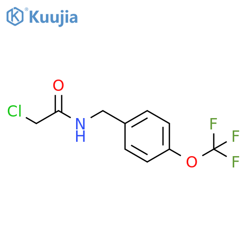 2-chloro-N-[4-(trifluoromethoxy)benzyl]acetamide structure