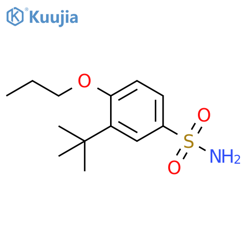3-tert-butyl-4-propoxybenzene-1-sulfonamide structure