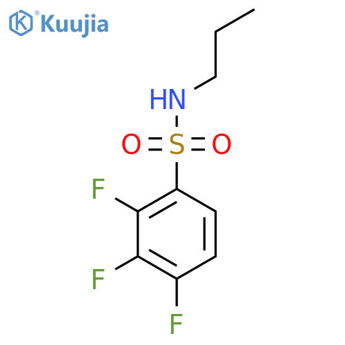 2,3,4-trifluoro-N-propylbenzene-1-sulfonamide structure