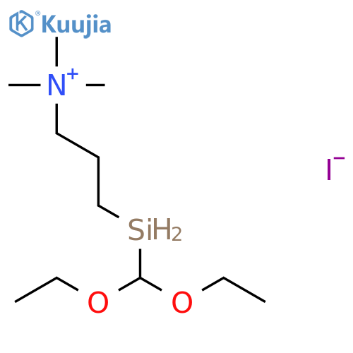 1-Propanaminium, 3-(diethoxymethylsilyl)-N,N,N-trimethyl-, iodide structure