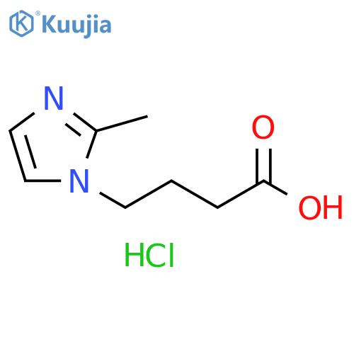 4-(2-methyl-1H-imidazol-1-yl)butanoic acid hydrochloride structure