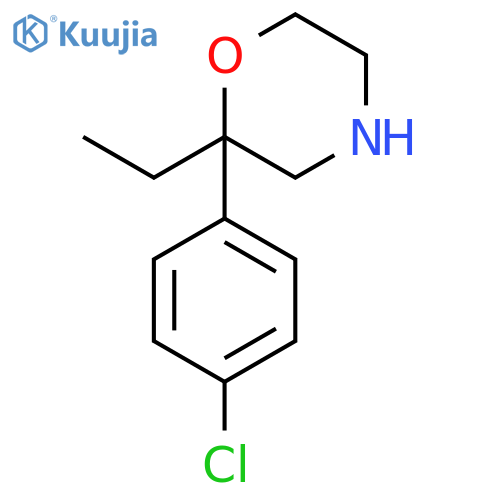 Morpholine, 2-(4-chlorophenyl)-2-ethyl- structure