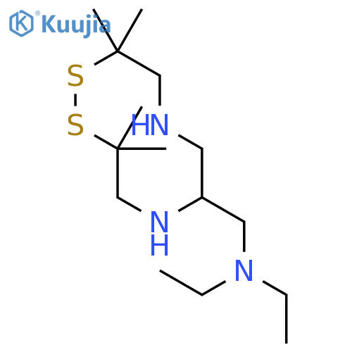 1,2,5,8-Dithiadiazecine-6-methanamine, N,N-diethyloctahydro-3,3,10,10-tetramethyl- structure