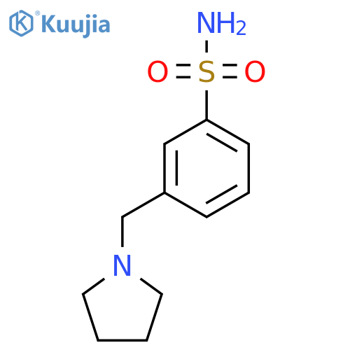 3-(pyrrolidin-1-yl)methylbenzene-1-sulfonamide structure