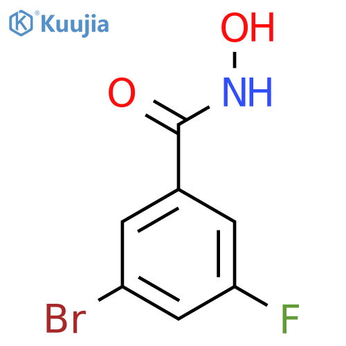 3-bromo-5-fluoro-N-hydroxybenzamide structure
