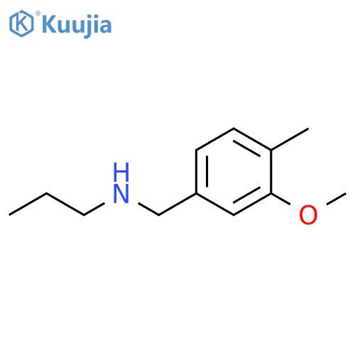 [(3-methoxy-4-methylphenyl)methyl](propyl)amine structure