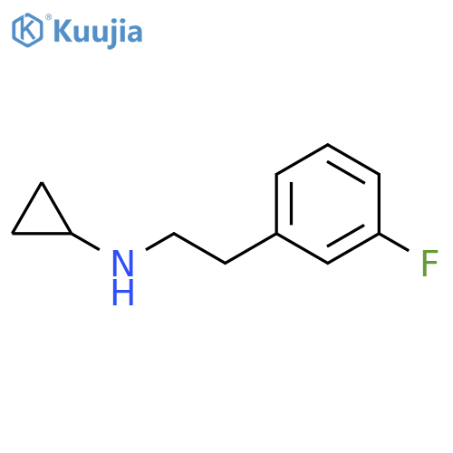 N-2-(3-fluorophenyl)ethylcyclopropanamine structure