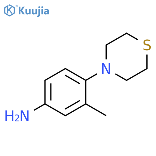 3-methyl-4-(thiomorpholin-4-yl)aniline structure