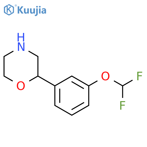 2-[3-(difluoromethoxy)phenyl]morpholine structure