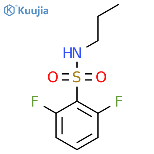 2,6-difluoro-N-propylbenzene-1-sulfonamide structure