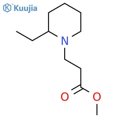 Methyl 3-(2-ethylpiperidin-1-yl)propanoate structure