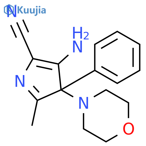 3H-Pyrrole-5-carbonitrile, 4-amino-2-methyl-3-(4-morpholinyl)-3-phenyl- structure