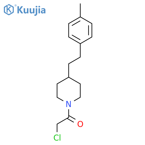 2-Chloro-1-{4-2-(4-methylphenyl)ethylpiperidin-1-yl}ethan-1-one structure
