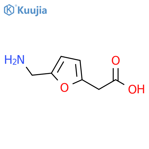 5-(aminomethyl)-2-Furanacetic acid structure