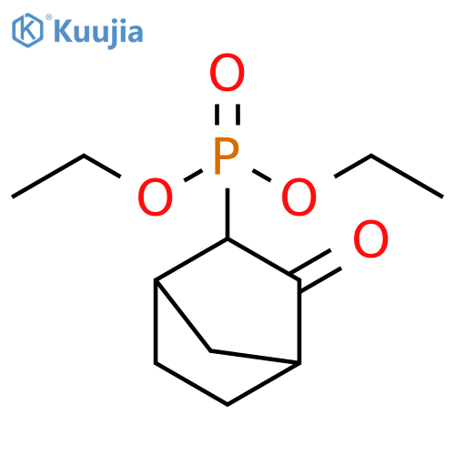 Phosphonic acid, (3-oxobicyclo[2.2.1]hept-2-yl)-, diethyl ester structure