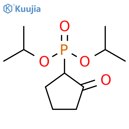Phosphonic acid, (2-oxocyclopentyl)-, bis(1-methylethyl) ester structure