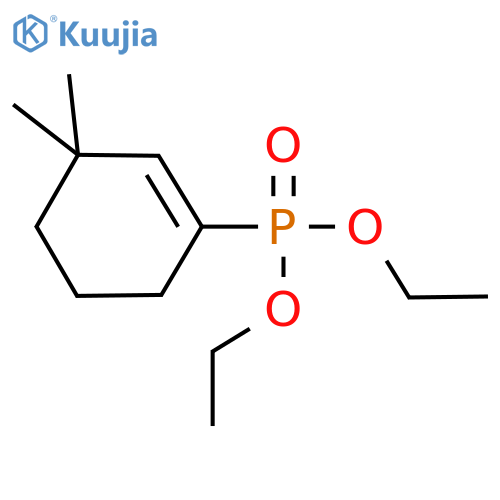 Phosphoric acid,3,3-dimethyl-1-cyclohexen-1-yl diethyl ester structure