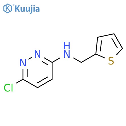 6-chloro-N-[(thiophen-2-yl)methyl]pyridazin-3-amine structure